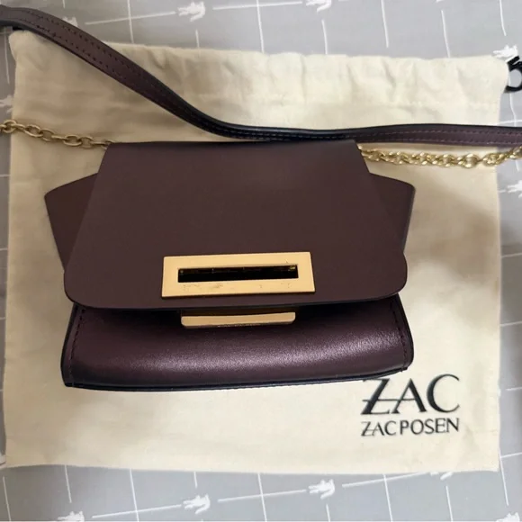 ZAC Zac Posen Dark Purple Crossbody Bag - Picture 3 of 4